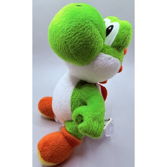 Super Mario Bros Plush Lot Of 6 Mario Toad Green Yoshi Rare Art 2010 - Picture 14 of 16